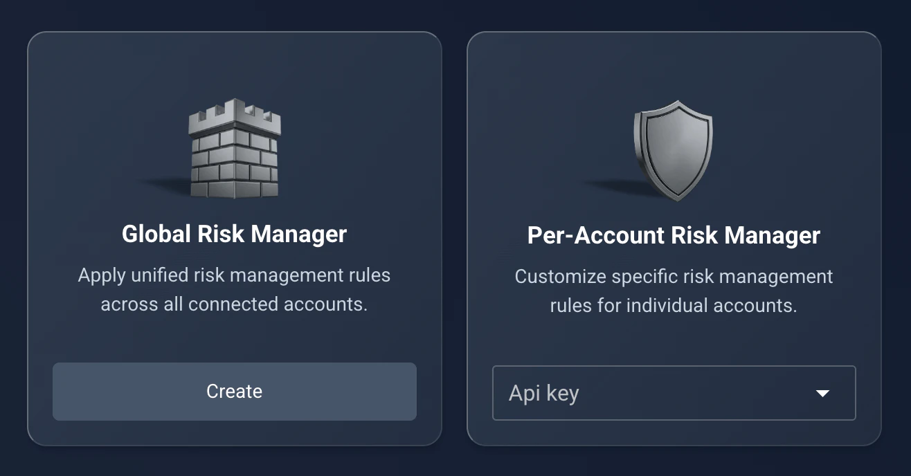 Choosing Global or Per-Account risk manager scope