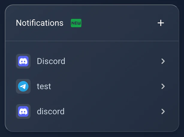 Notifications block