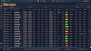 an example of a list of deals in the TMM interface
